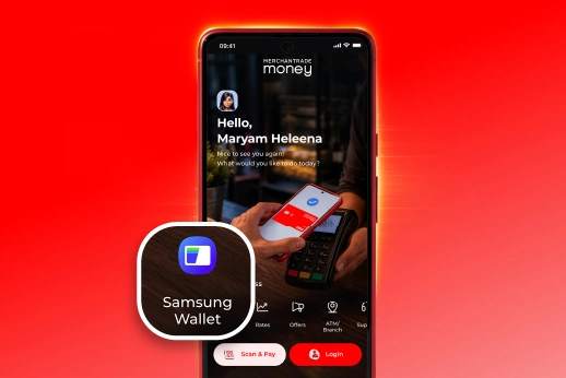 Add card through the Merchantrade Money app